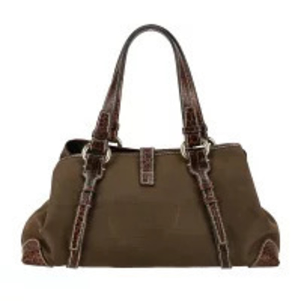 Celine Charm Macadam AB Brown Handbag Brown